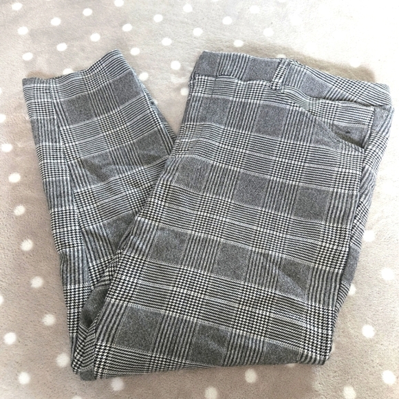 Modern Millennium Stretch Ankle Pant - Black Plaid Houndstooth - Size 24 - Picture 5 of 14